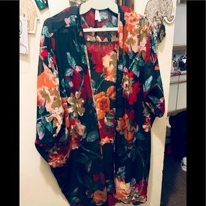 Floral Shaw cover up